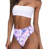 Women's Printing Padded Push Up 2 Piece Bikini Hollow Out Swimsuits Beachweart