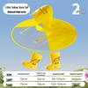 Mu Meng Little Yellow Duck Kids Raincoat and Waterproof Rain Boots with Umbrella Hat Set - INS Style for Babies and Toddlers.