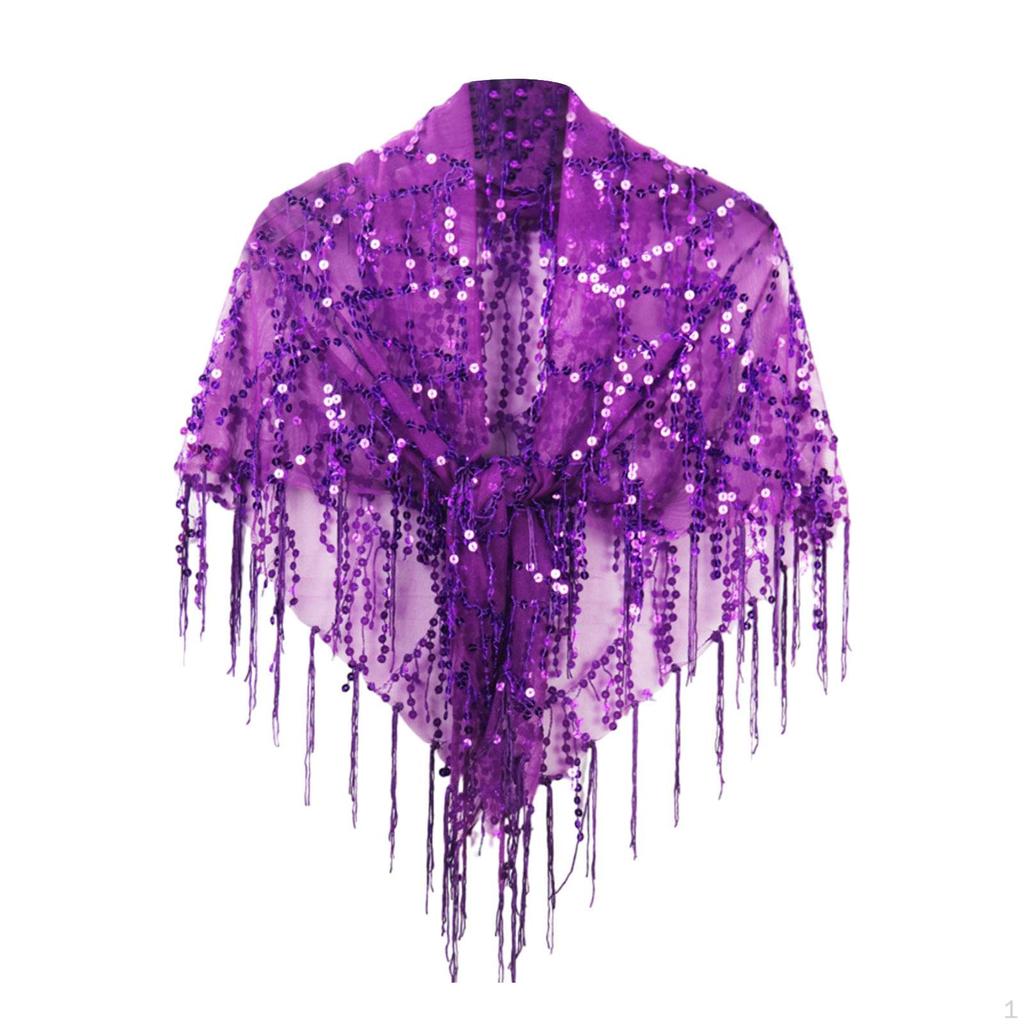 Elegant Women's Sequin Shawl Wrap for Special Occasions
