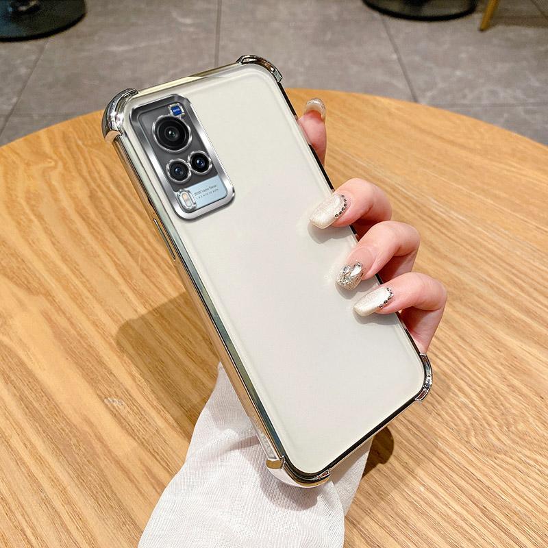 For Vivo Y51 2020 Case Vivo Y31 4G Y51A Y51S Y51 4G Y33 Phone Case Shiny Glitter Plating Silicone Camera Lens Soft Back Cover