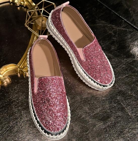 Fashion Mocassins À Enfiler Pour Femmes, Baskets En Maille, Décor Biscuits, Chaussures Plates Basses