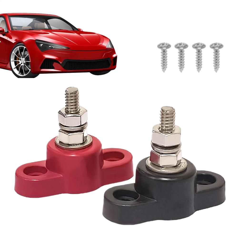 Posts Battery Junction 1 Pair Battery Junction Posts Single Stud For Car Mounting Screws Included Vehicle Modification Parts For