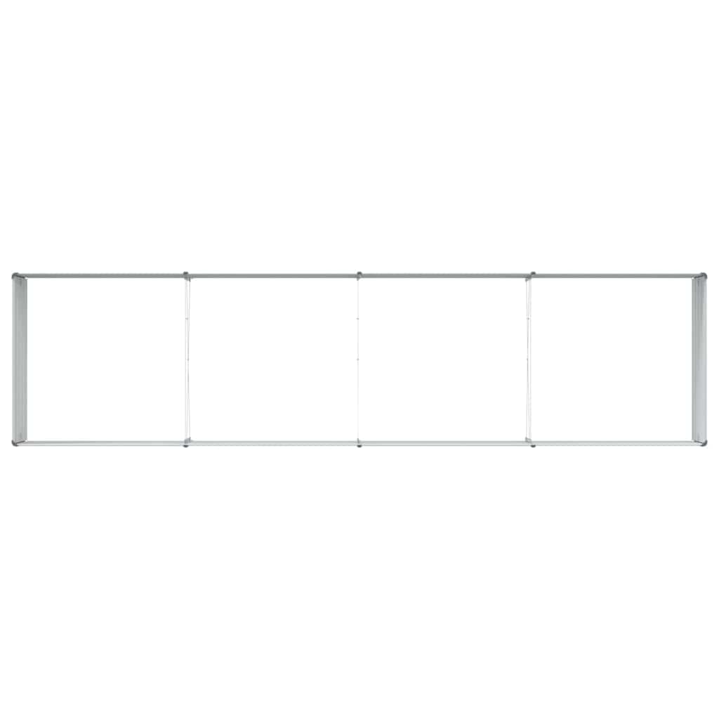 Raised Garden Bed Light Brown 320 X 80 X 45 Cm Galvanized Steel