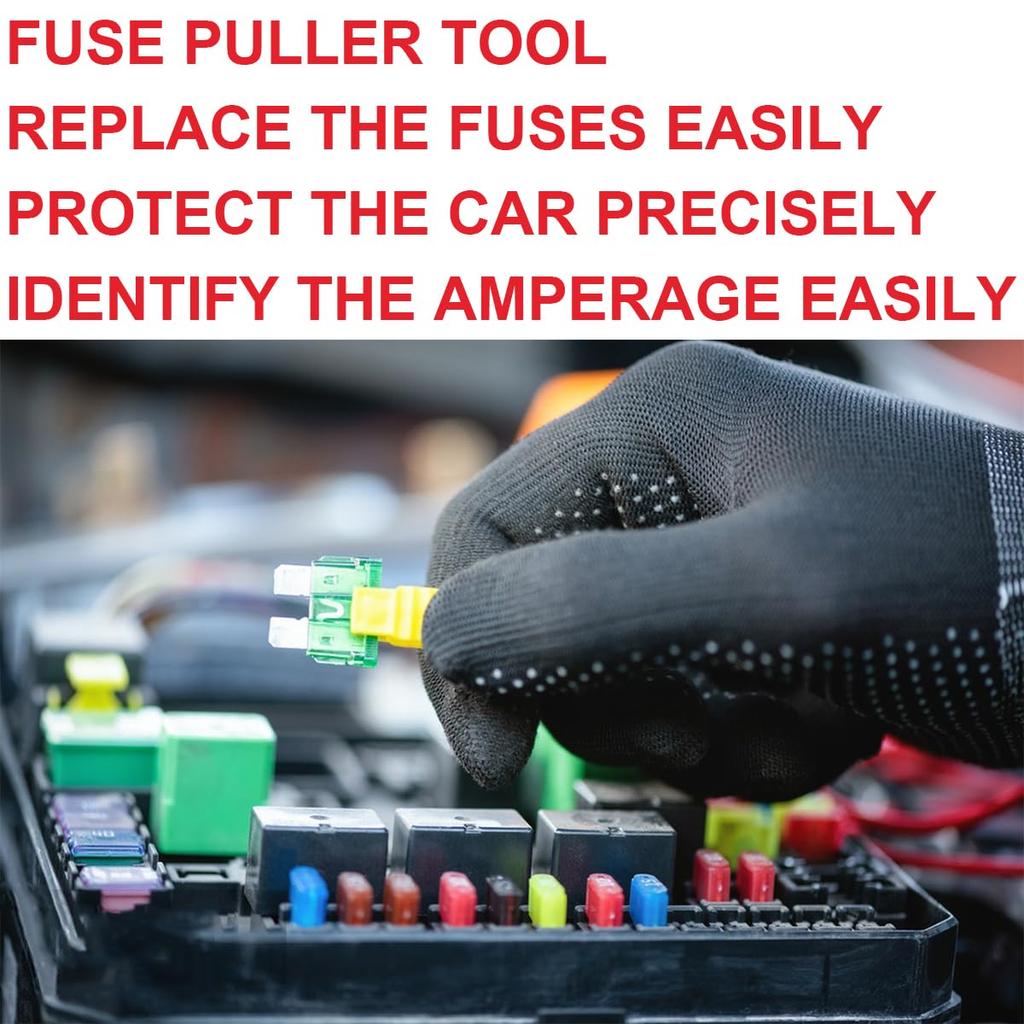 MKBKLLJY 170pcs Car Fuse Assortment Kit Type Car Fuse Standard Mini Micro2 Low
