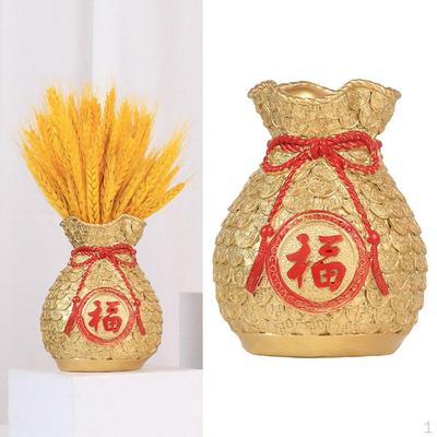 Chinese Flower Vase Planter Pot Wealth Holder Feng Shui for Party Arrangements Cabinet