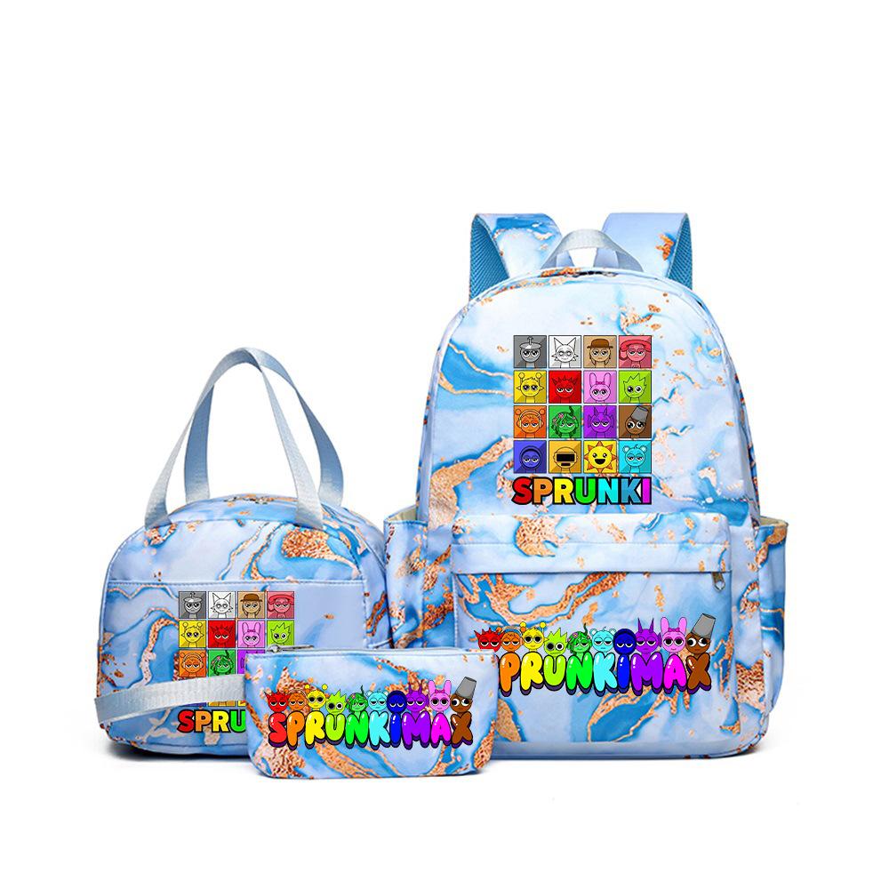 Rhythm box sprunki peripheral schoolbag boys and girls schoolbag primary school junior high school students backpack D