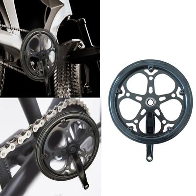 Doppelkettenblatt Kettenschutz Ersatzteile für Mountainbike Faltrad 170MM Fahrrad Kurbelgarnitur 52Z Fahrräder Kurbelgarnitur