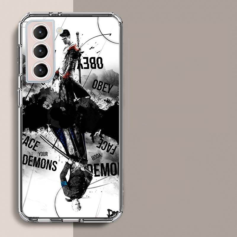D-Devil May Cry DMC Phone Case For Samsung Galaxy S25 Edge S24 S23 FE S21 S20 S10 Plus S22 S26 Ultra Cover Clear Cases TPU Capa