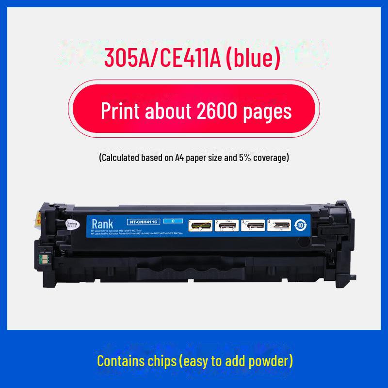 Gezhige CE410A Toner Cartridge for HP 305a: Compatible with M351a, M451dn, M451nw, MFP475d.
