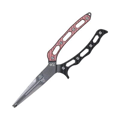 Daiwa Stainless Steel Pliers 220H, 220mm Long, Red/Black
