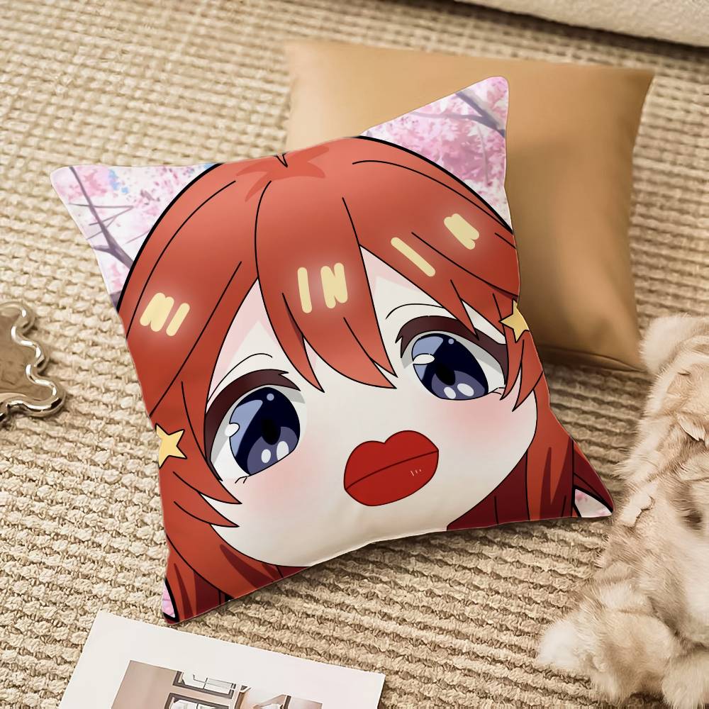 N-Nakano Itsuki Pillow Case Sofa And Living Room Decorative Cushion Covers Dust-proof And Mite-proof Invisible Zipper