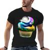 Cupcake Planet Tshirt Modern Print Casual Tshirt