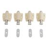 Wardrobes Bathroom Touch Latch Push To Open 4pcs/set ABS