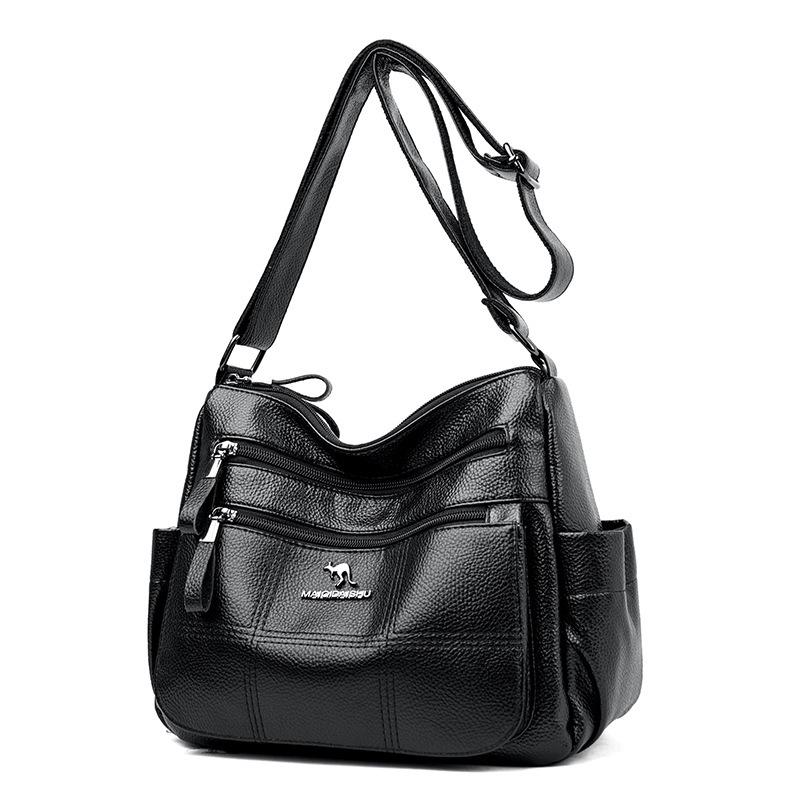 Fashionable Casual Shopping Multi-purpose Large-capacity Embroidery Thread Shoulder Bag Crossbody Bag