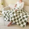 Plaid Flannel Blanket Thick Soft Throw Blanket Cozy Nap Blanket for Bed Sofa Office Camping Pet Travel Gift Multiple Colors