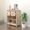 Vidaxl Szafka, 70X35X80 Cm, Lite Drewno Sosnowe