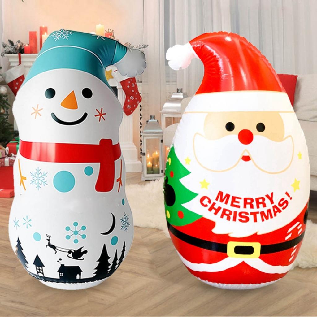 Julmuggdekoration Vattenfyllda ornament Tecknad tryckning Jul Snögubbe Uppblåsbar modell