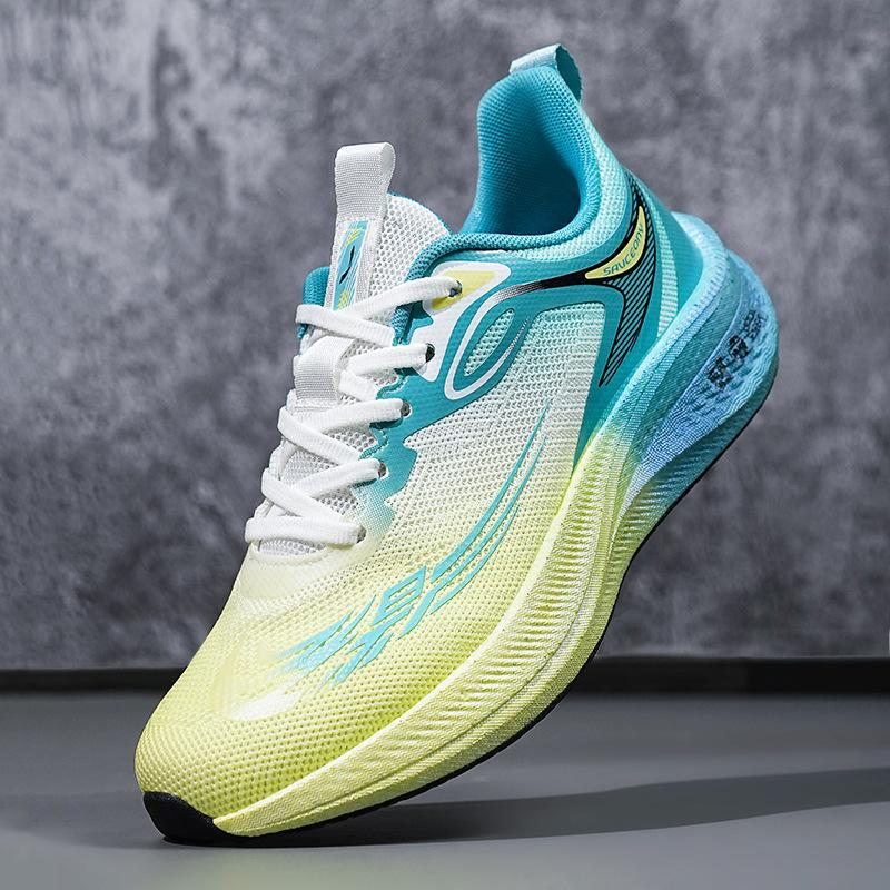 2025 New Running Shoes Shock Absorption Rebound Middle School Student Racing Running Shoes Sports Shoes Men's Jogging Shoes Soft Sole Versatile
