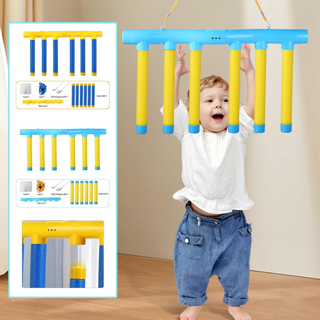Falling Sticks Training Game Toy Hand Eye Coordination Kid Adult Yellow Blue