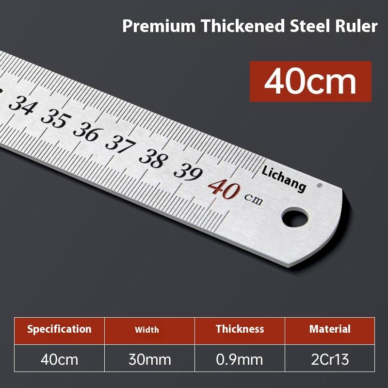 15-100CM Zero Glare Satin Chrome Stainless Steel Machinist Engineer Ruler With Graduations In MM