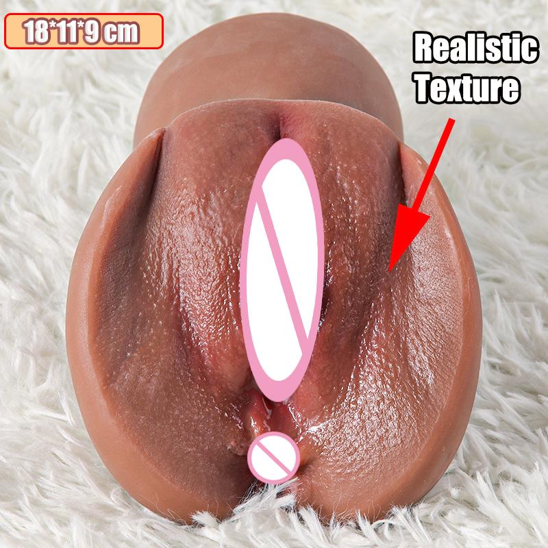 Brown Vagina Hentai Men's Masturbation Products Sext Shop for Couples Fake Pussy Sex Toy Ass Real Masturbator Man Porn