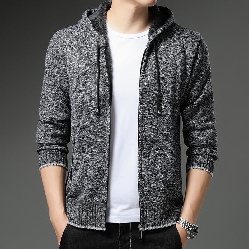 Autumn and winter new sweater men's fashion jacket Korean version trend casual knitted cardigan jacket