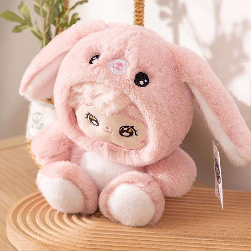 

Кукла Игрушка Плюшевая Подушка Мультяшный Динозавр Волк Панда Кролик Животное Набивная 23cm/9.06in розовый