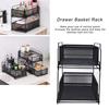2 Tier Sliding Cabinet Basket Kitchen Organizer Under Sink Drawer Storage Rack With Pull Out Drawers Bathroom Storage Rack