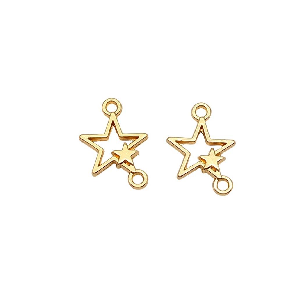 Double Star Connectors Moon For Celestial Themed Bulk Jewelry Findings