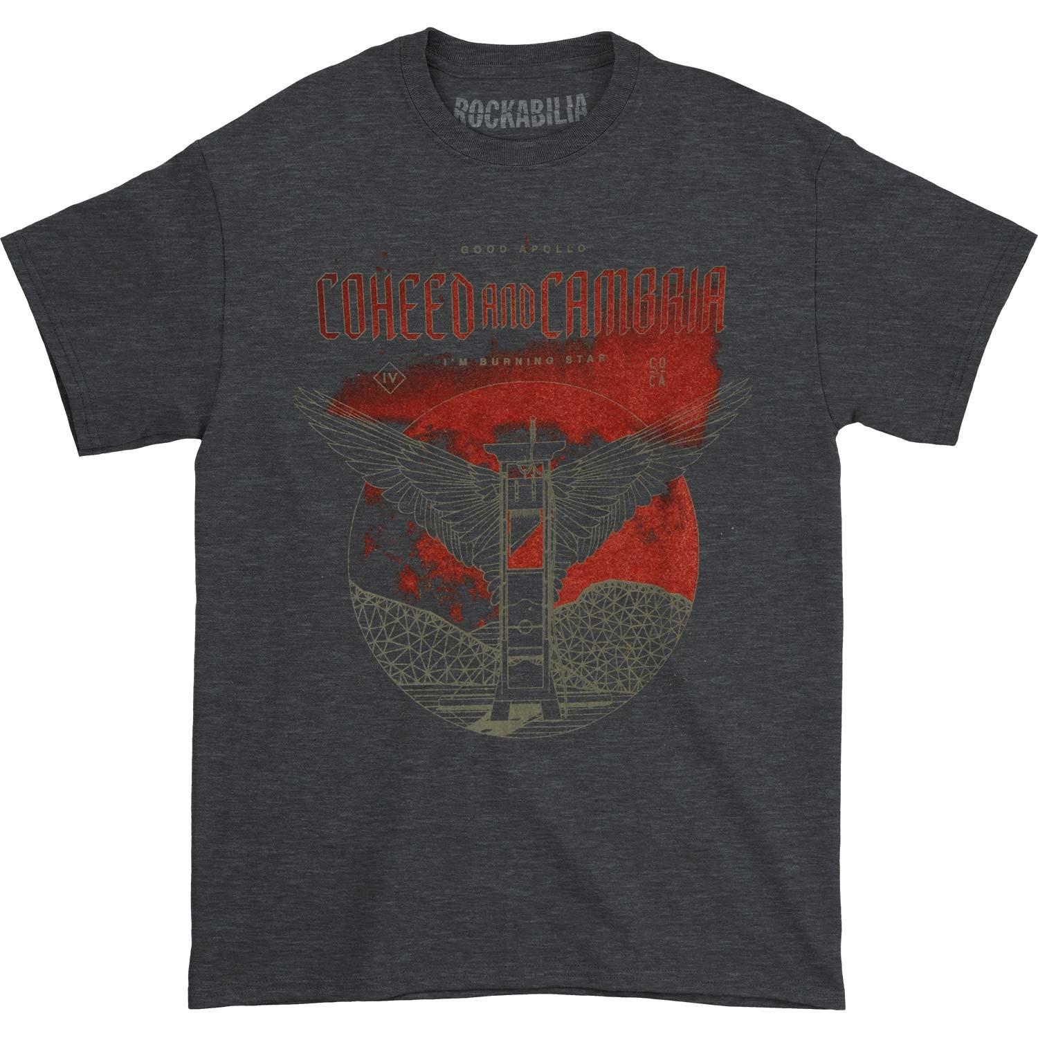 Men s Coheed And Cambria Death Moon Tee T-shirt Small Heather Graphite M