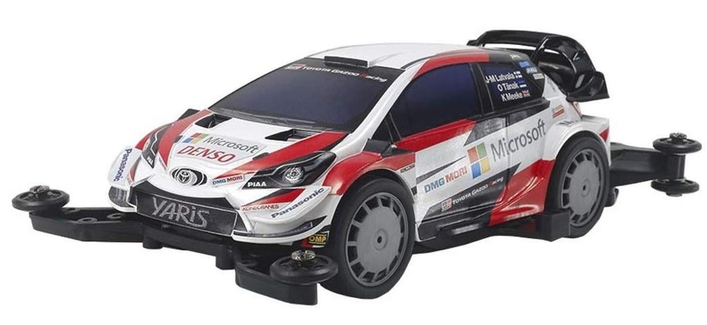 Tamiya Mini 4WD PRO Series 54 Toyota Gazoo Racing WRC MA Chassis Plastic Model 18654 No. WRT/Yaris Kit, Unisex,