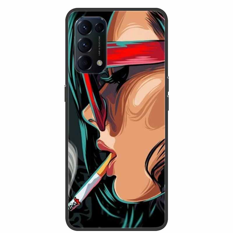 Funda Für OPPO A74 Telefon Fall Abdeckung Schwarz Silikon Weiche Rückseitige Abdeckung Fall Für OPPO A74 F19 A54 Fall Coque für OPPO A74 EINE 74 Fall