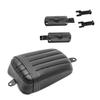 Passenger Seat Compatible with Harley Softail Street Bob 18-25 Stripe + Passenger Footpegs