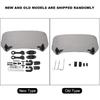Akozon Deflector,Universal Motorcycle Windscreen Deflector Motorcycle Spoiler Windscreen Air Deflector (Smoked Small)