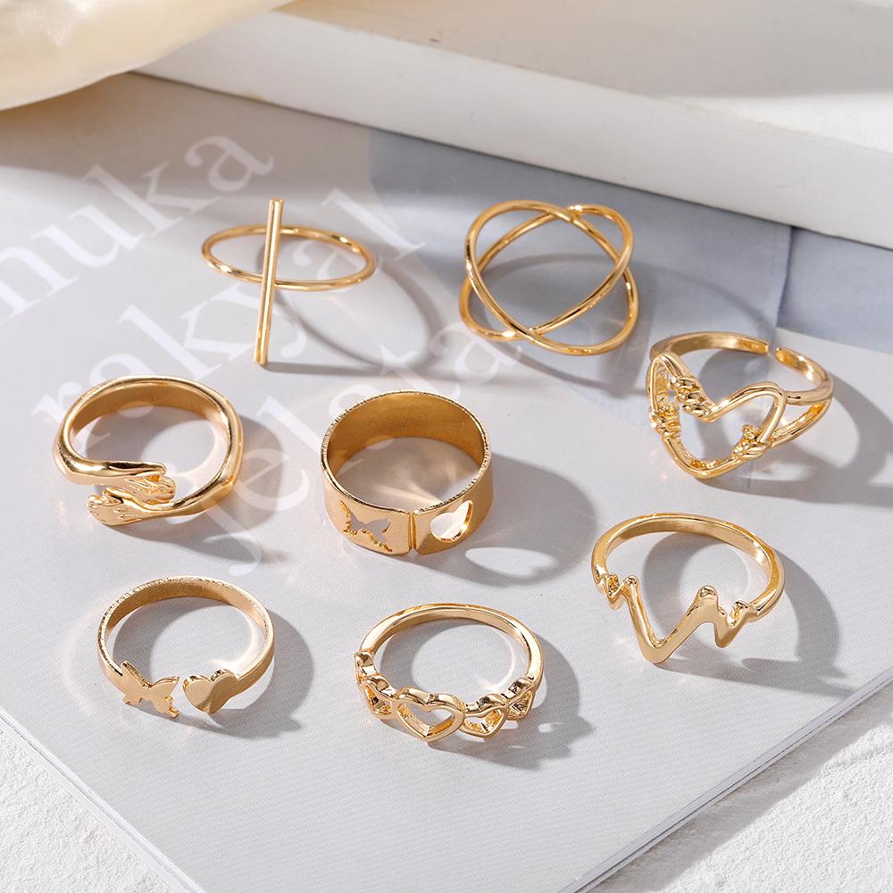 2023 Nowy Pierścionek Embrace Love Moda Miłość Motyl Otwierany Glamour Luksusowy Imprezowy Otwierany Regulowany Wszechstronny Pierścionek dla Dziewczyn