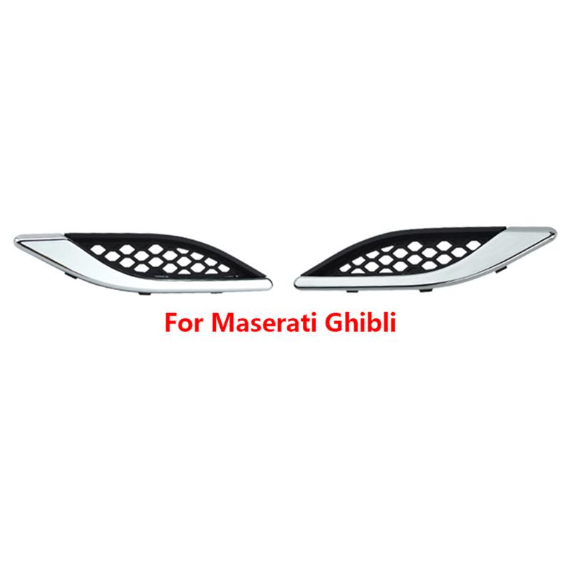 1Pcs For Maserati Ghibli Levante Quattroporte GT Car Front Side Grille Air Intake Fender Vents Grill