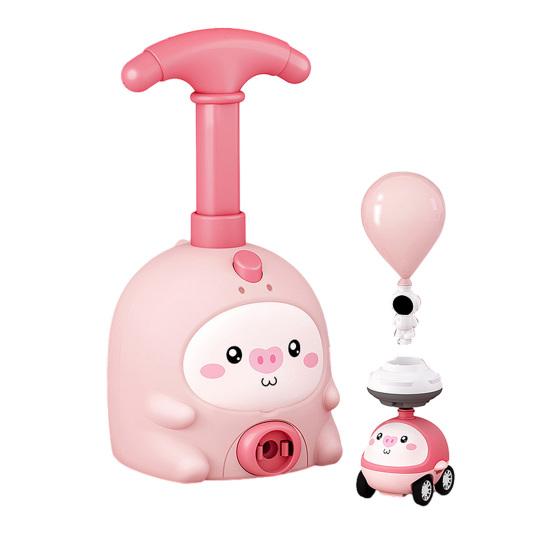 

Animal Air-Powered Balloon Car Toy with Pump Cartoon Pig Duck Seal Balloon Car Launcher Educational Toddlers Boys Girls Vehicle Toy