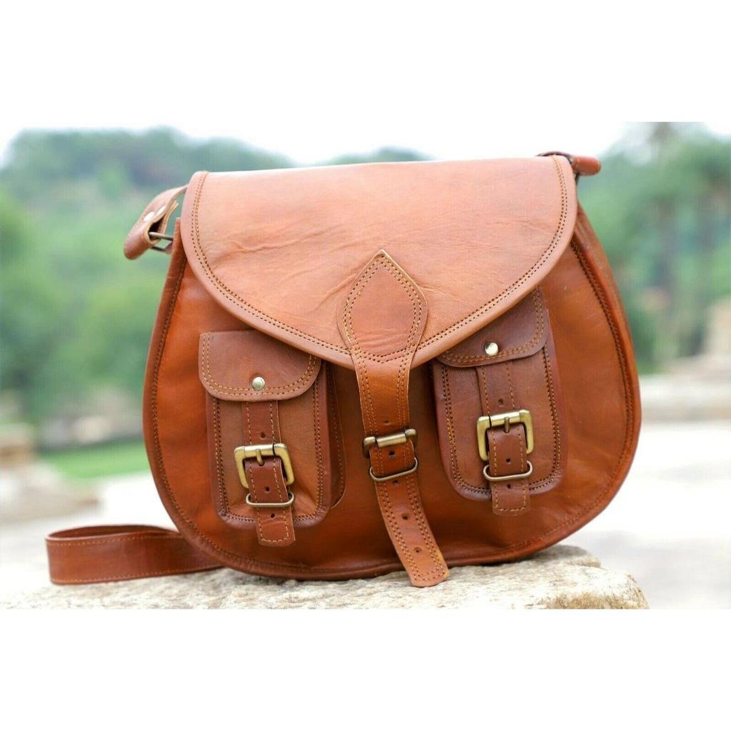 Bag Leather Goat Shoulder Women's Genuine Handmade Vintage Messenger New Satchel