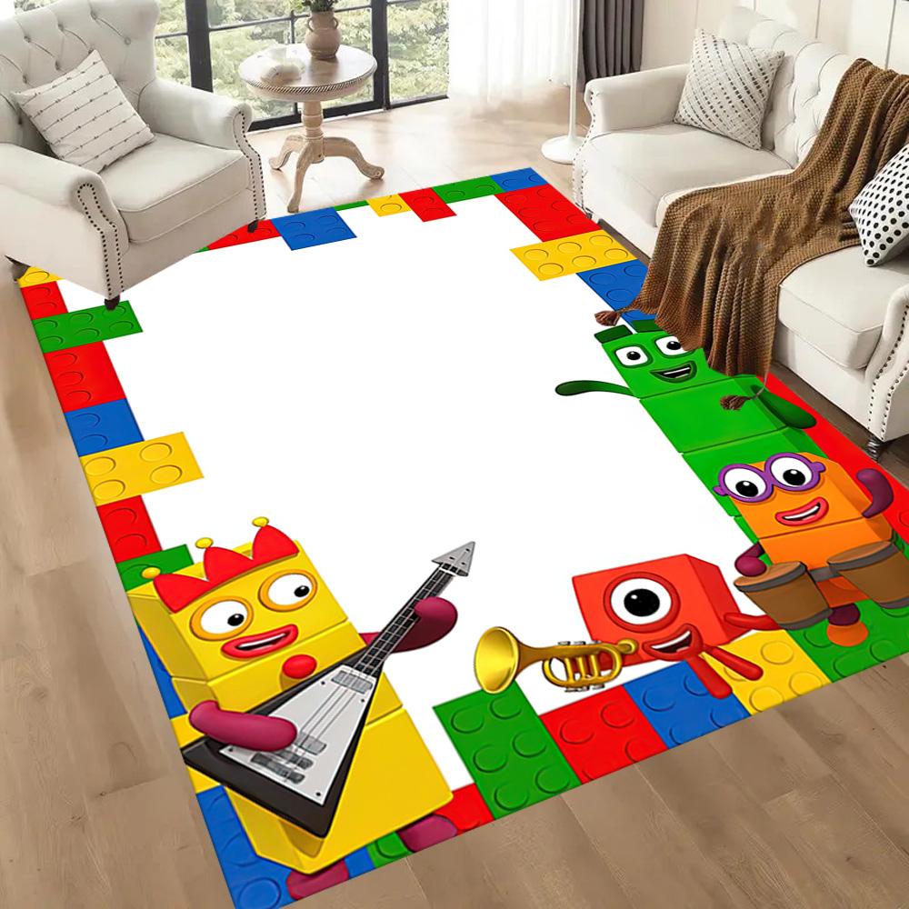 Numberblocks Area Rug Design for Outdoor Study room Entryway Balcony Anti-slip Rug Decorate Offices Perfect Gift for Friends & Family