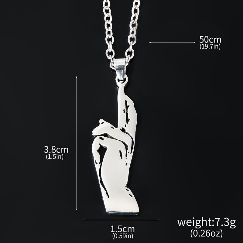 Cartoon  Anime Jujutsu Kaisen Necklace For Women Men Gojo Satoru Cute Cat Pendant Necklaces Jewelry Accessories Gifts