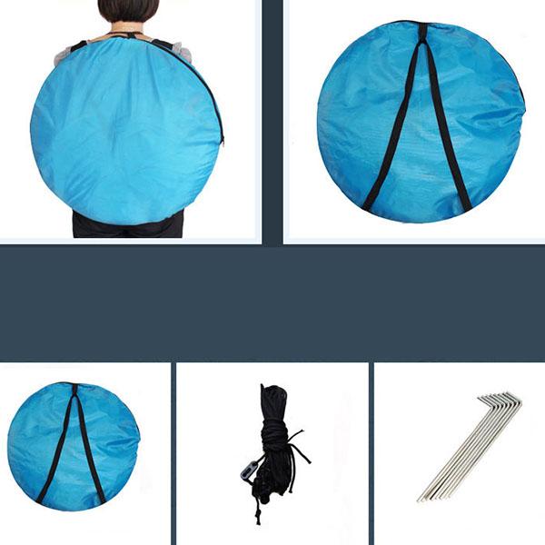 3 Colors Outdoor Tent 3-4 People Fully Automatic Camping Thickening Rain-proof Tent Quick-opening Large Space Double-door Tent