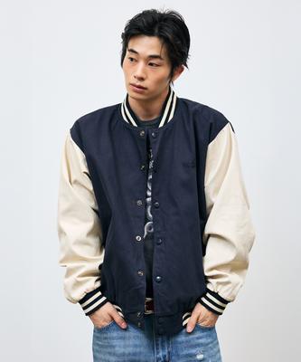 Veteze Vintage-Stimmung Baseballjacke (Marine)