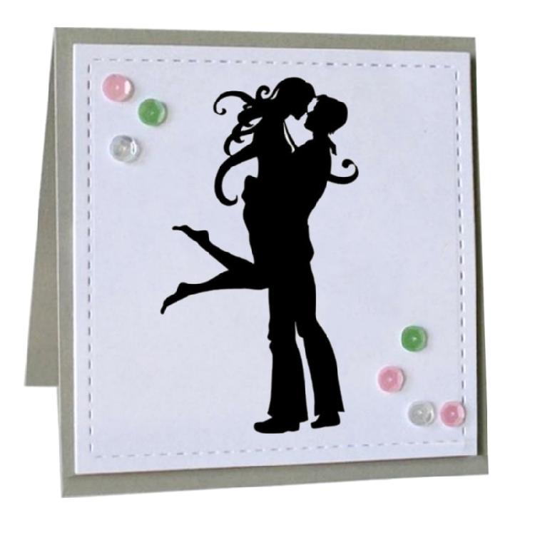 Couple Hug Metal Cutting Dies Embossing Template Stencil Scrapbooking for Card