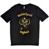Motorhead England Classic Gold T-Shirt Black New