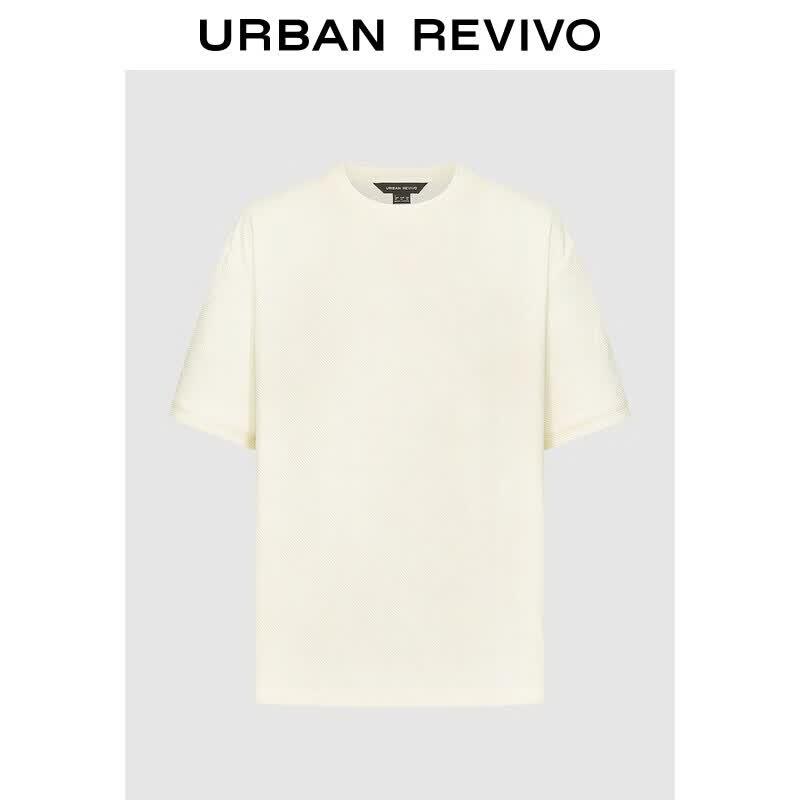 UR2026 Men s Casual Textured Short-Sleeve T-Shirt S