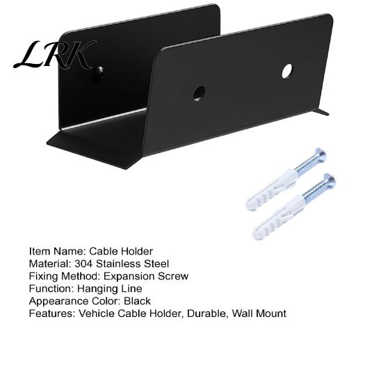 Cable Protector Bracket Vehicle Holder, Durable Stainless Steel Bracket, Wall Mount Space Saving Organizer EV Charger Keeps Thick Cables Neat