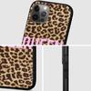 Fodral för Iphone 11 13 12 Mini 14 Pro Max Xr 7 8 +Se 2020 Xs 6 6s Plus 5 5s Svart Silikon Telefonskydd Leopardmönster