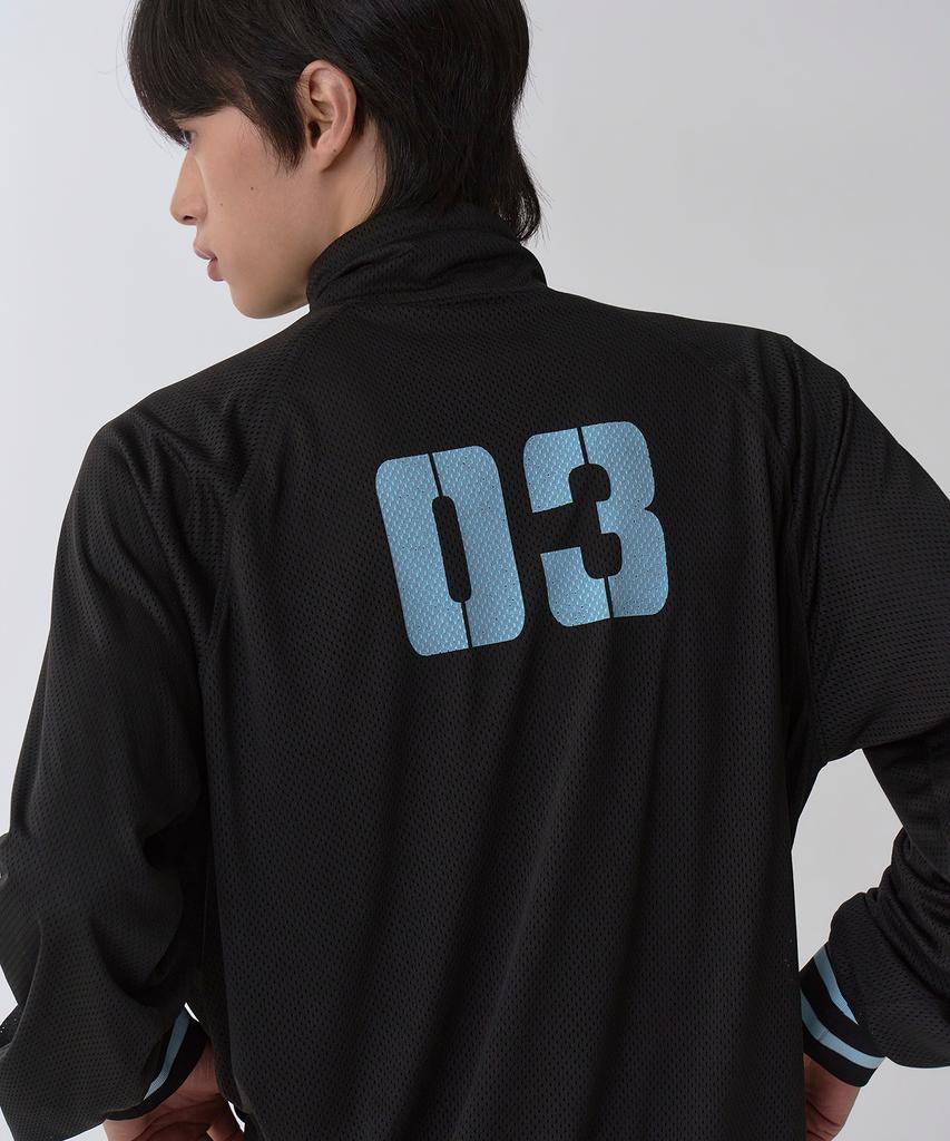 Undawave Raglan Mesh Track Jacket (Black)