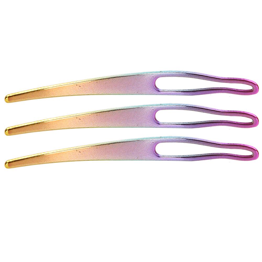 3pcs Dreadlocks Needle Multi‑Color Crochet Hook Dreadlocks Making Hair Braiding Tools