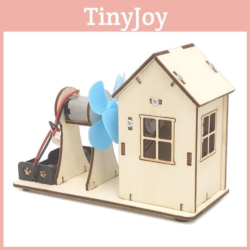 Stem Kids Educational Diy Wind Power Station Wooden Kit For Science Learning